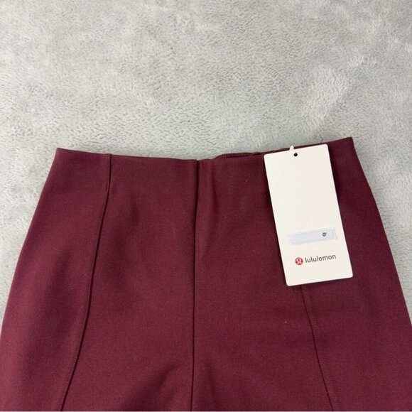 Lululemon Stretch Knit High-Rise Pull-On Pant - Red Women's Size Small - Picture 10 of 15